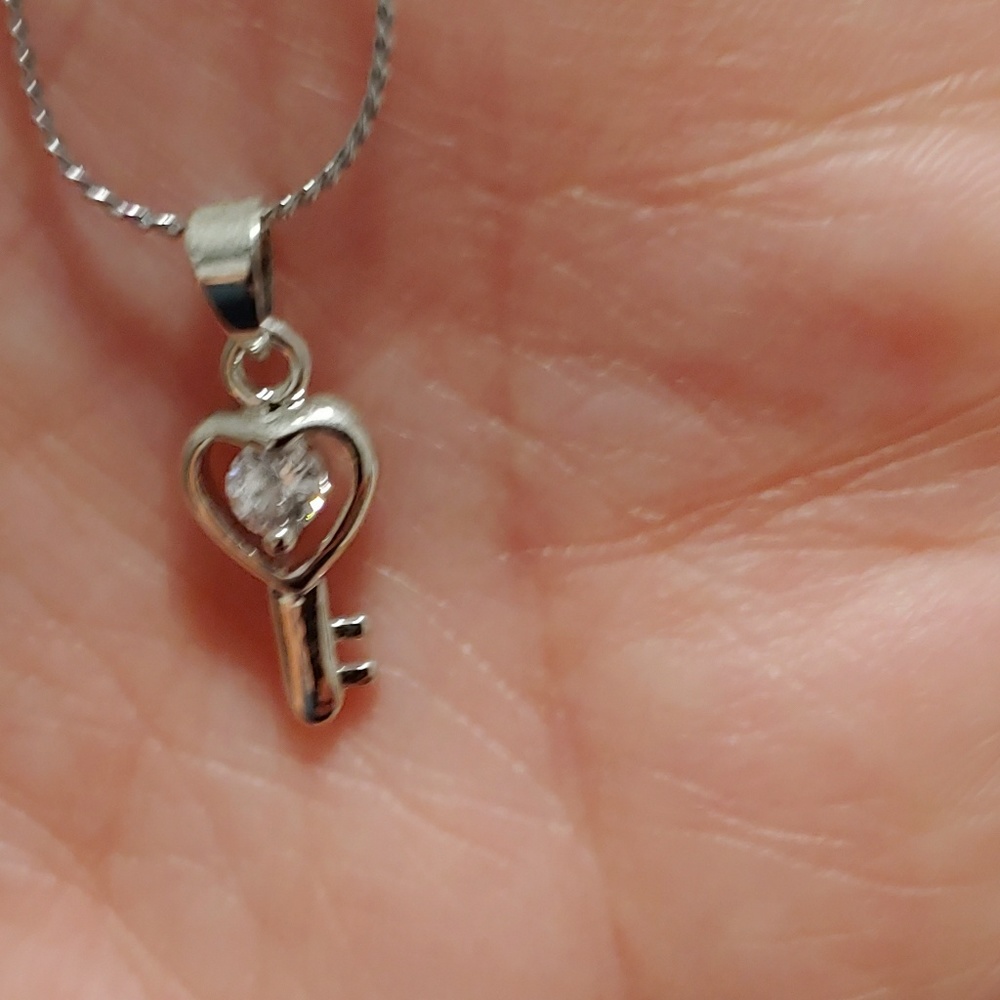 Key heart charm